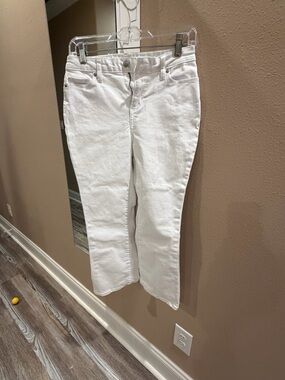Women's White Straight-Leg Jeans